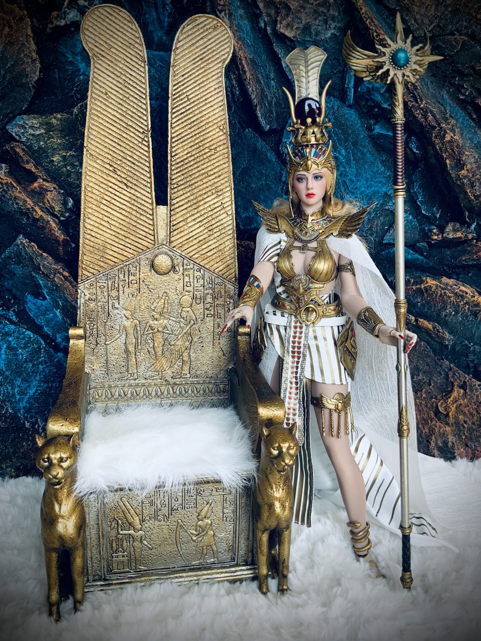Throne - NEW PRODUCT: TBLeague: 1/6 Egyptian Gods Series - Nephthys Black Edition/White Edition #PL2022-197A/B/Throne B84d8810