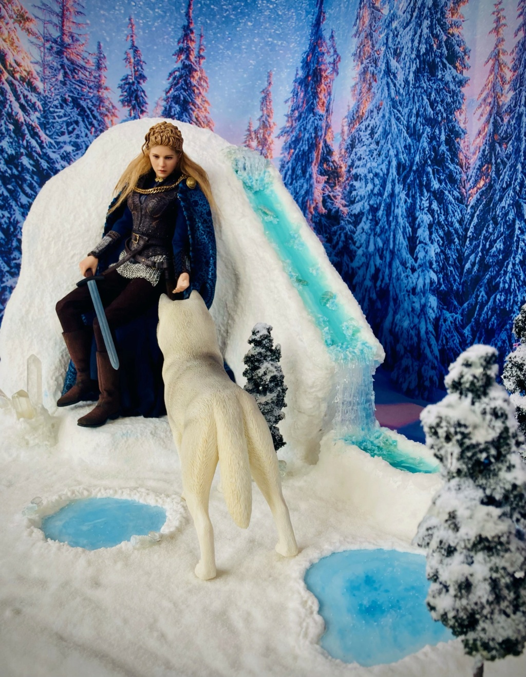 Snow Diorama - fantasy forest Img_1511