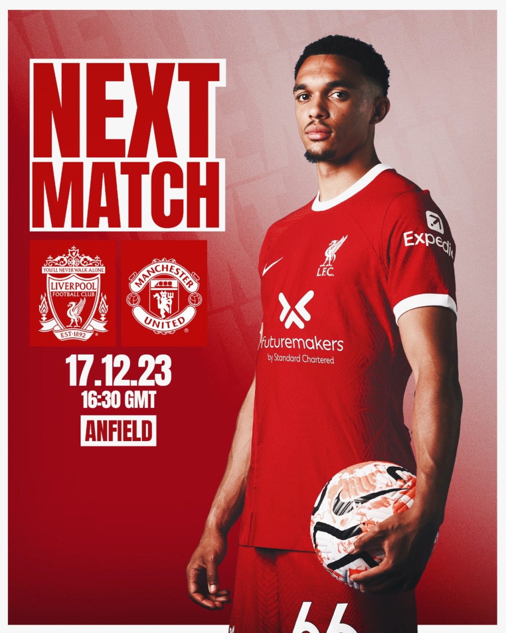 17. Spieltag der Premier League 2023/24 » 17.12. 17:30 h » FC Liverpool - Manchester United (0:0) 0:0 41120611
