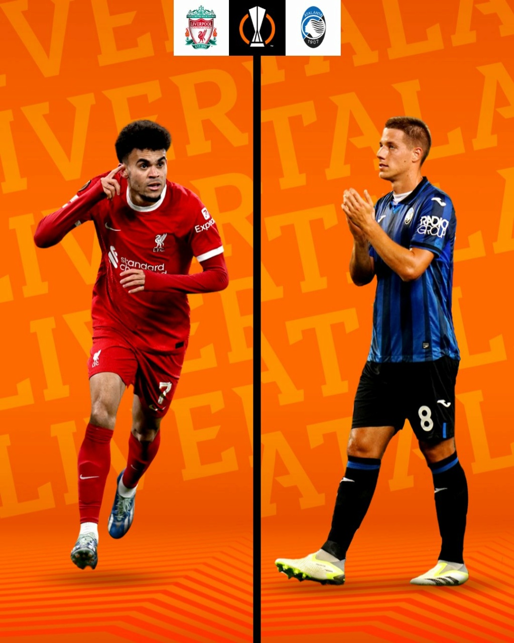 32.01. Europa League 2023/24 » Viertelfinale H. » 11.04. 21:00 h » FC Liverpool - Atalanta 0:3 (0:1) 43642111