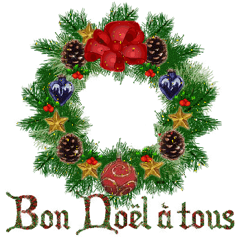 joyeux Noel & bonne année PAPA NOEL EST PASSE ICI ! Couron11
