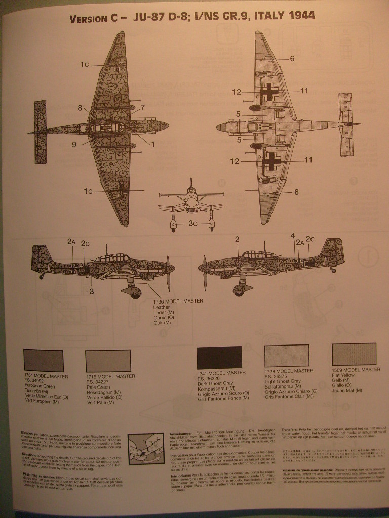 Comparatif JUNKERS Ju 87 B 2/R2, Ju 87 G 2, Ju 87 D5 S7300253