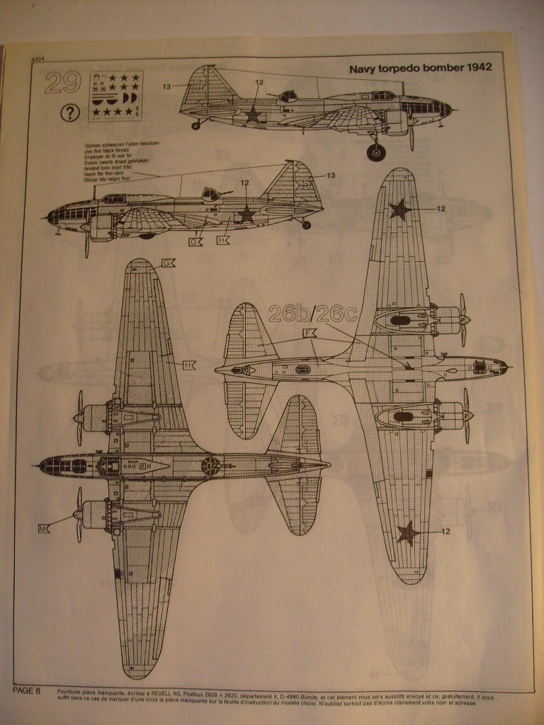 [REVELL] ILYUSHIN IL-4 1/72ème Réf 4324 S7307160