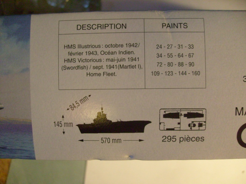 Porte-avions HMS ILLUSTRIOUS 1/400eme Réf 81089 S7307398