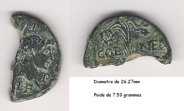  - As et dupondius de Nîmes Demi_a12