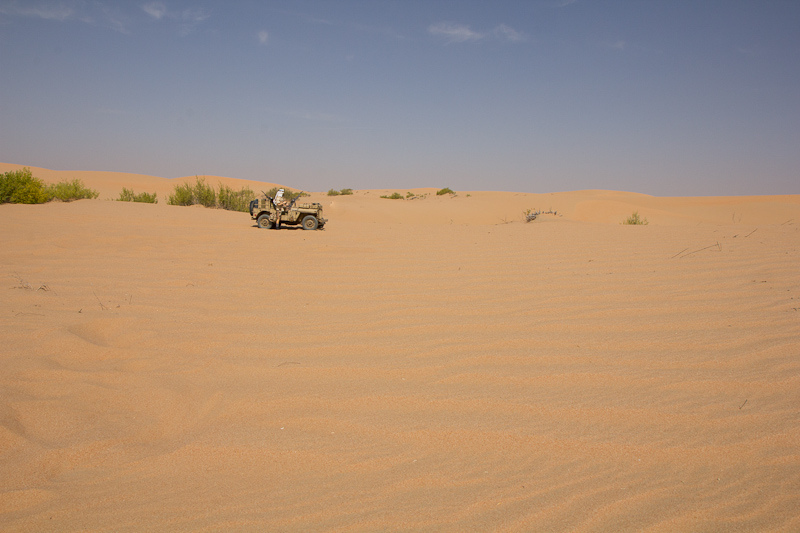 Patrouille en jeep dans le désert 69164011