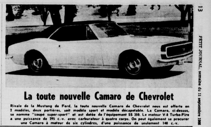 Moteur Chevrolet Camaro 1967-1969 1967_c11