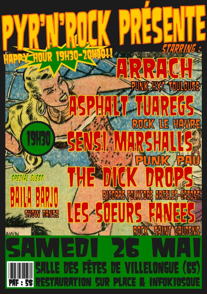 punk - concert punk and co le 26 mai à Villelongue (65) 54848110