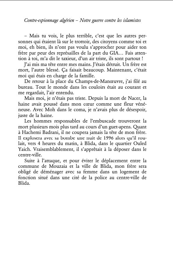 Quelques extraits du livre chaud « Contre-espionnage algérien : notre guerre contre les islamistes » - Page 3 Bis13
