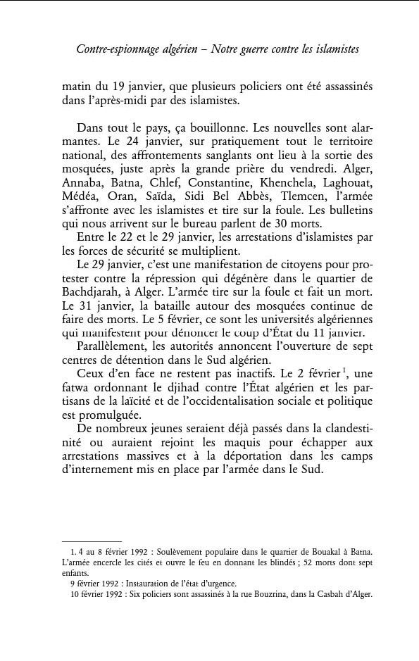 Quelques extraits du livre chaud « Contre-espionnage algérien : notre guerre contre les islamistes » Etat12