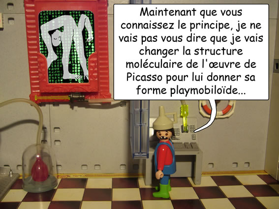 le Pr Schombier playmobilise l'acrobate de Picasso ! # Picass12