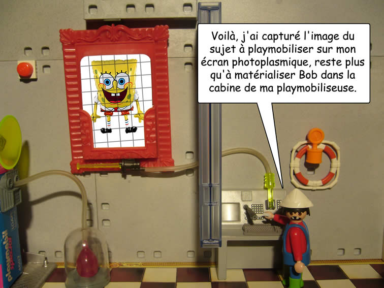 schombier - le Pr Schombier playmobilise Bob l'ponge # Playmo12