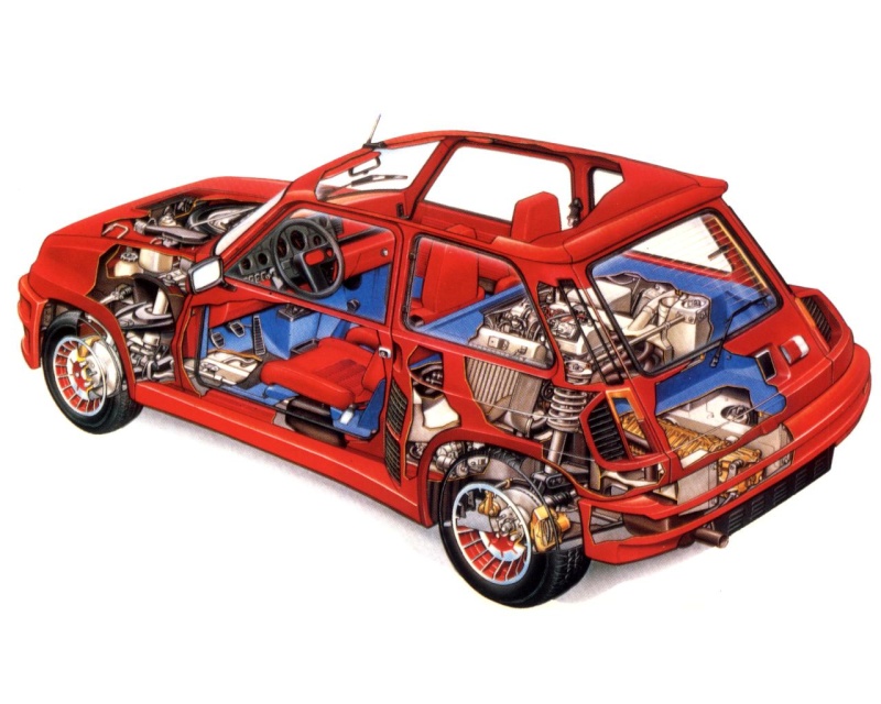 Automotive cutaway illustrations R5-tur10