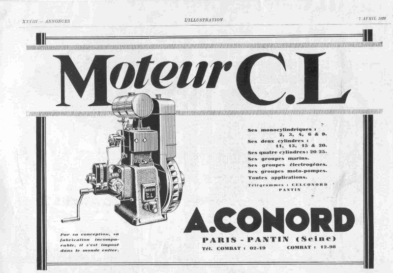 moteur Conord Cl10