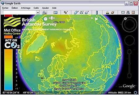 Google Earth simule Le rchauffement climatique Rtemag14
