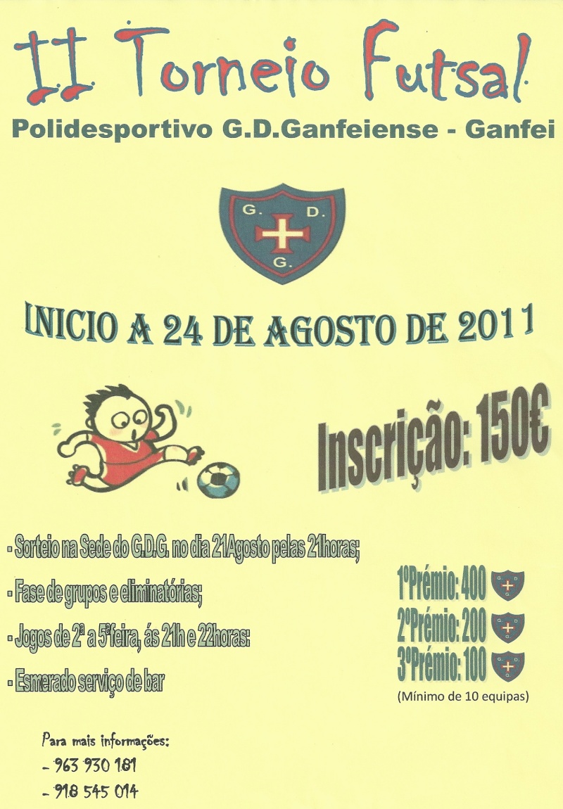 G.D. Ganfeiense - II Torneio de Futsal Digita10