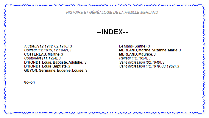 [Résolu] Index dans filiatus et médias 1440