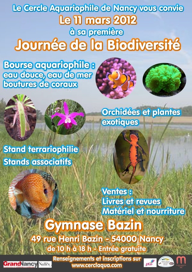 Bourse du Cercle Aquariophile de Nancy - Journée de la Biodi Affich10