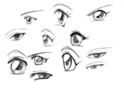 leon 4 : les visages : les yeux de femme Eyef10