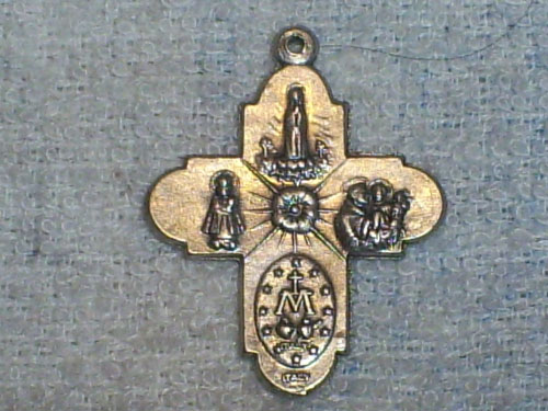 Cruz Medalla Virgen de Fatima - s. XX S5031013