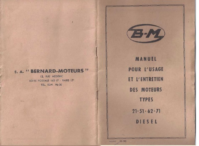 13 - BERNARD-MOTEURS DIESEL W51-111