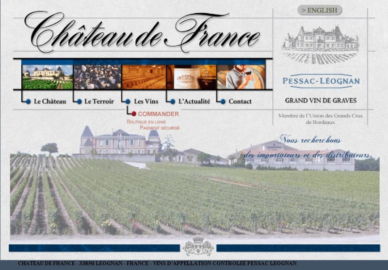 Le vignoble du Pessac Leognan Chate111