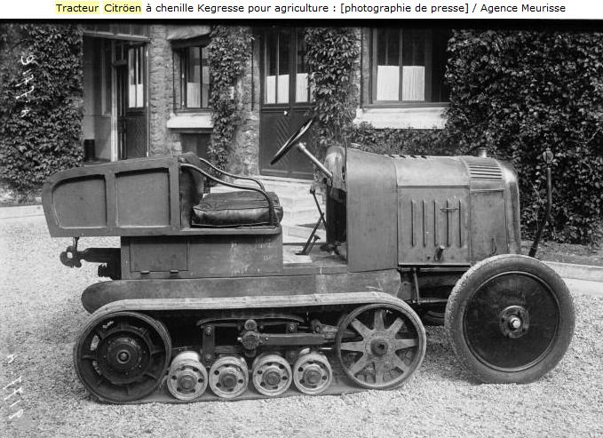 CITROËN -  Prototype de tracteur en 1919 Citroe22
