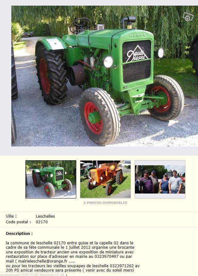 1er Juillet 2012: Expo vieux tracteurs à LESCHELLE  02 Expo_l10