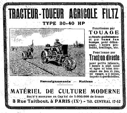 ARION tracteur/toueur de 1910   et FILTZ son successeur (1919) Filtz_16