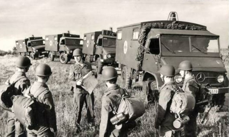 Rencontres de vieux coucous en Bavière. Unimog18