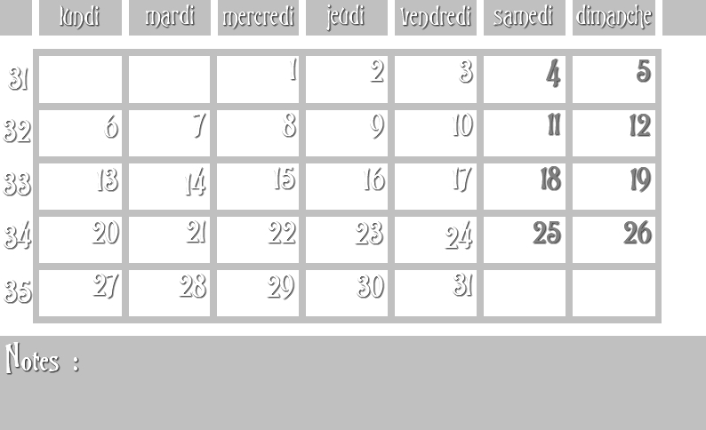 Masques calendrier - 12 mois 2012 08_sem10
