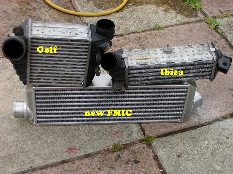 montage d'un intercooler sur un TD Golf-i10