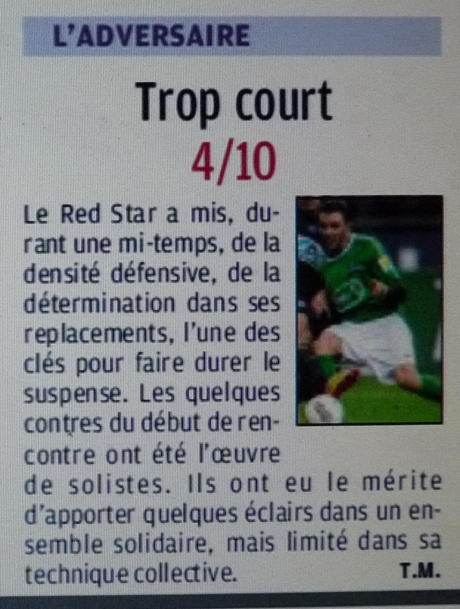 RED STAR Football Club  L" ETOILE ROUGE PARISIENNE  - Page 4 Copie401