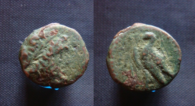 Petit bronze grec Zeus/ Aigle Bronze14