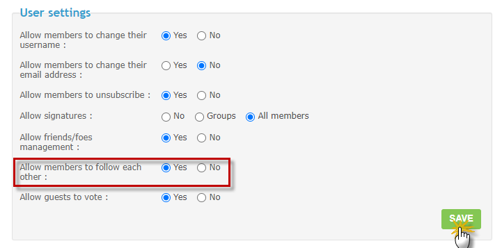 New: Follow members feature is now available on Forumotion forums 13-03-11