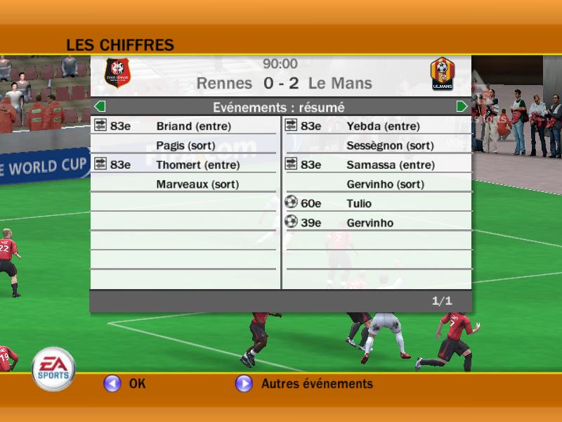 resultats journee 11 Rennes11