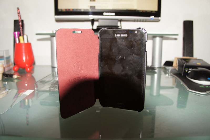 [ACCESSOIRE housse ] Black - Leather Case Cover VERUS "Classic K" Samsung Galaxy Note  20120219