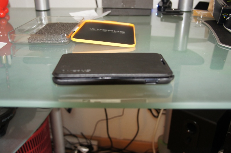 [ACCESSOIRE housse ] Black - Leather Case Cover VERUS "Classic K" Samsung Galaxy Note  20120221
