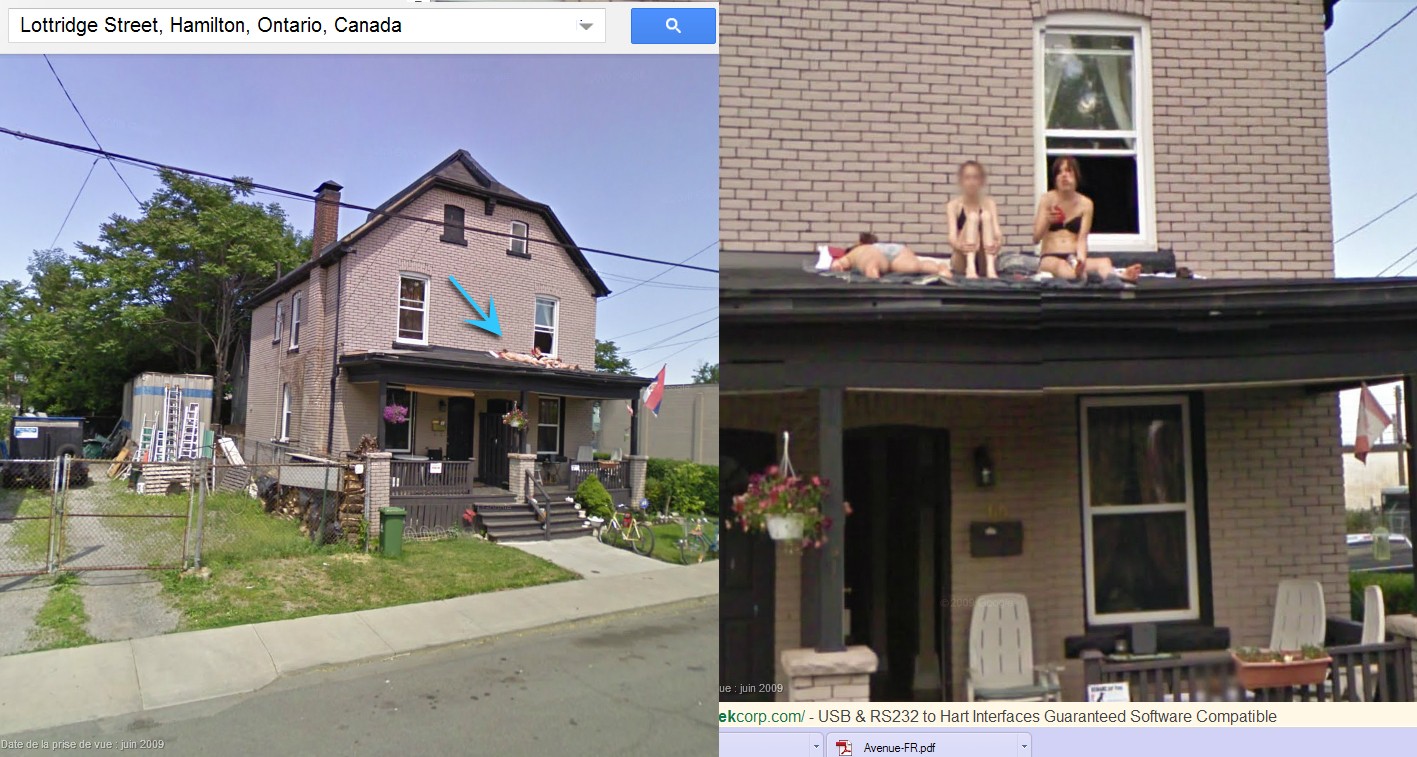 postez ici toutes les photos insolites de Google Street View Nanas10