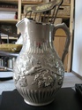 A jug, silver glaze, Staffordshire?  Leaf_j11