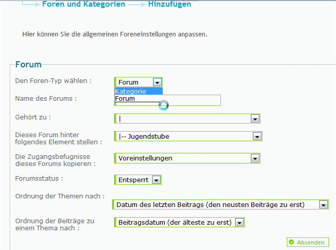 Unerwünschte Unterforen / Kategorien Katego10