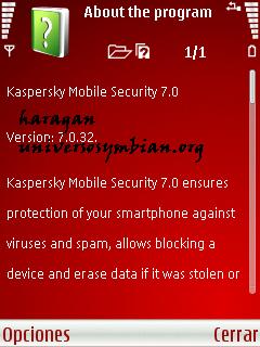Kaspersky mobile 7.0.32 version by illusion Full Scree225