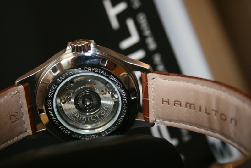 hamilton - Revue : HAMILTON Navy GMT - bracelet cuir & bracelet gomme Img_2219