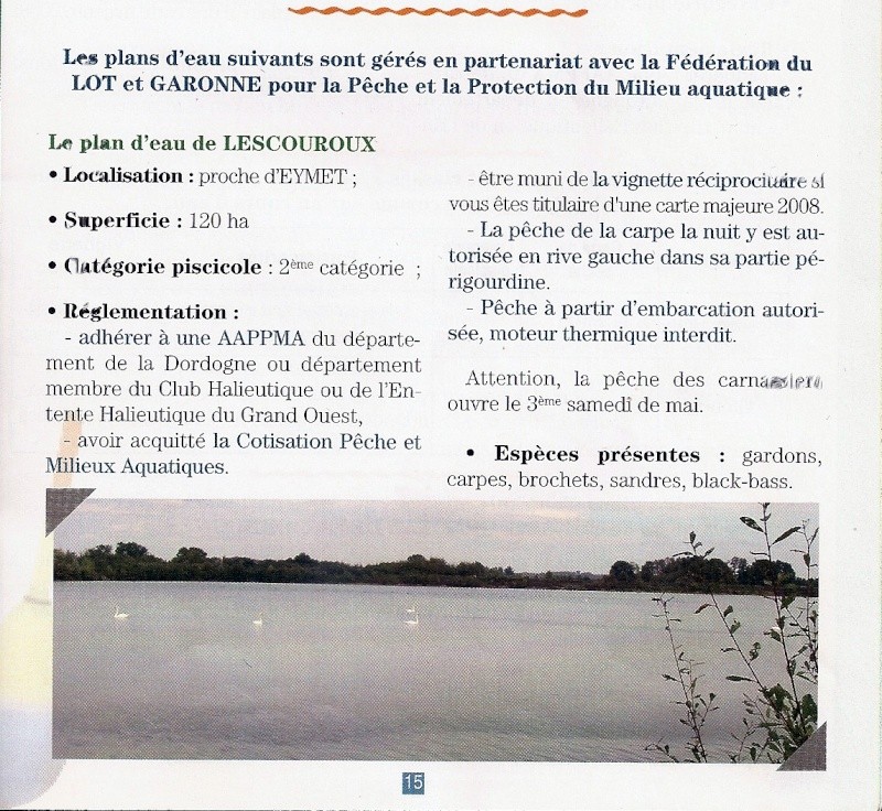 Plan d'eau de l'Escouroux Lescou10