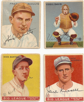 Signed / autographed pre-war cards Goudey11