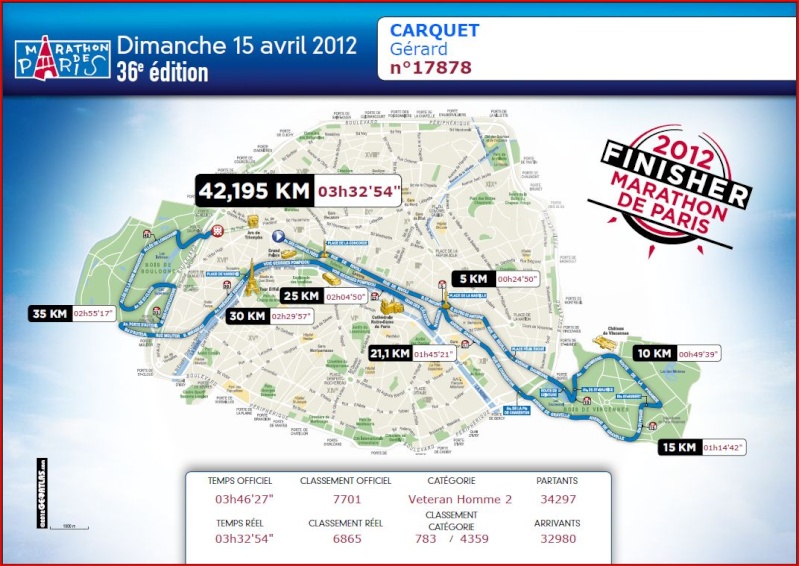 MARATHON de PARIS 2012 Marath12