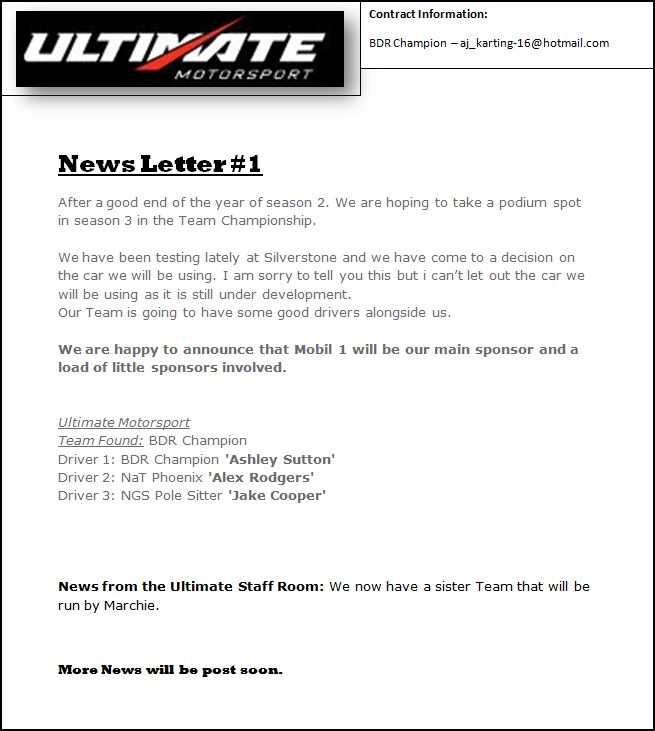 Ultimate Motorsport - News Feeds News_l10