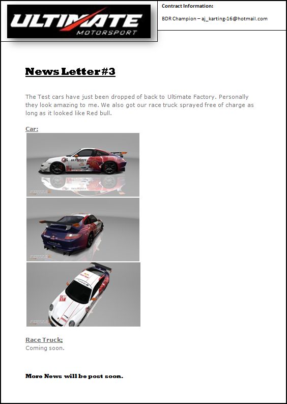 Ultimate Motorsport - News Feeds News_l12