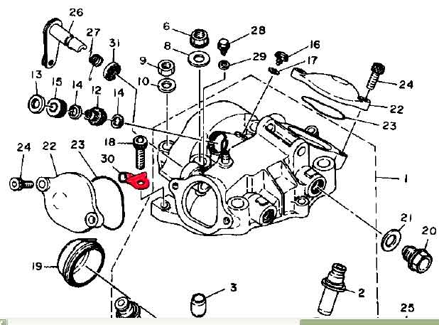 Culasse-Culbuterie-DECOMPRESSEUR-sr500-xt500 (1) : Réglage, montage-démontage, modification - Page 2 Arret-12