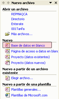 1.- CREAR UNA BASE DE DATOS ACCESS Access16